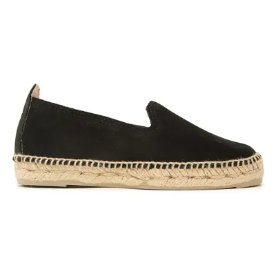 Espadrilles Manebi Suede Flat Espadrilles Schwarz