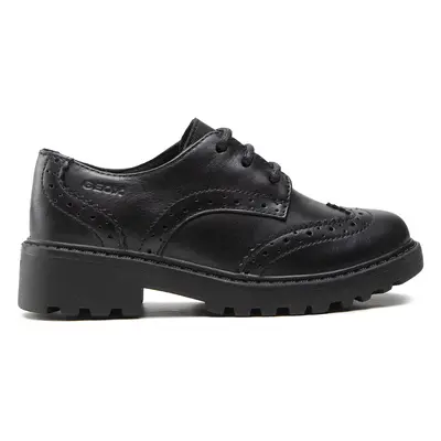 Oxford Schuhe Geox J Casey G. N J6420N 00085 C9999 M Schwarz