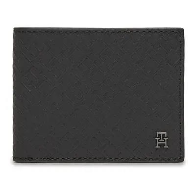 Große Herren Geldbörse Tommy Hilfiger Th Monogram Mini Cc Wallet AM0AM11849 Schwarz