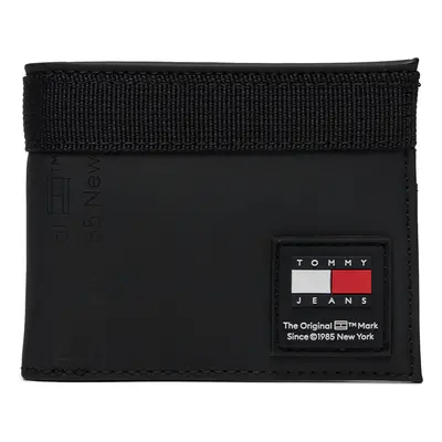 Große Herren Geldbörse Tommy Jeans Tjm Daily + Cc Wallet AM0AM12081 Schwarz