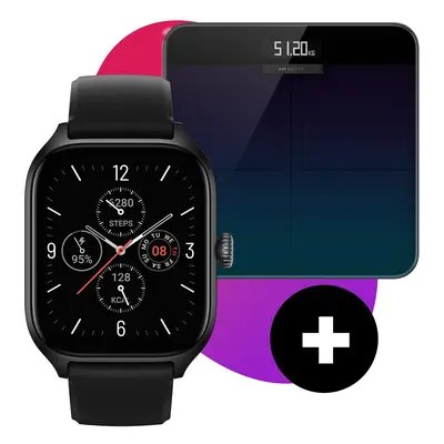 Set Smartwatch und Smart Scale Amazfit Gts 4 A2168 Schwarz