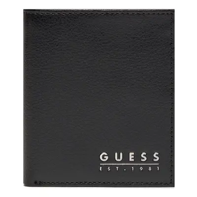 Kleine Herren Geldbörse Guess Fidenza Slg SMFIDA LEA22 Schwarz