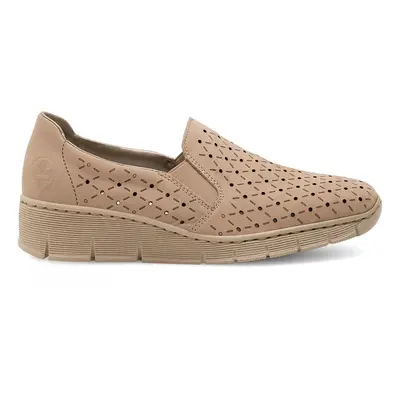 Halbschuhe Rieker 53795-60 Beige