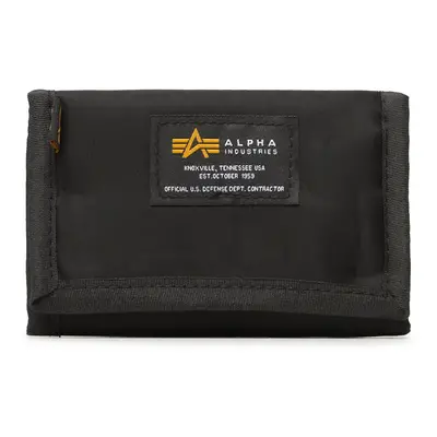 Große Herren Geldbörse Alpha Industries Crew Wallet 196928 Schwarz