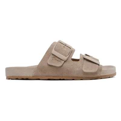 Pantoletten Manebi Suede Traveler Nordic Sandals W 1.9 RT Braun