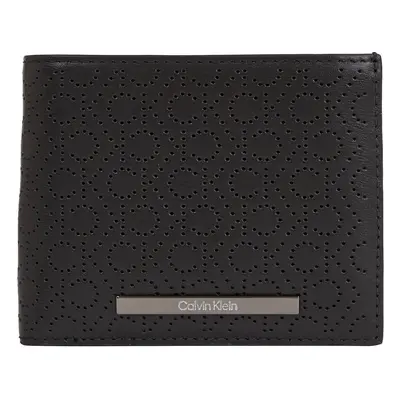 Große Herren Geldbörse Calvin Klein Modern Bar Bifold 5Cc W/Coin K50K511835 Schwarz