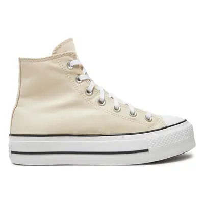 Sneakers aus Stoff Converse Chuck Taylor All Star Lift Platform HI A08214C Beige