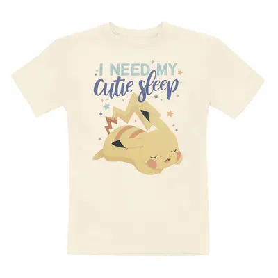 Pokémon Kids - Pikachu - I Need My Cutie Sleep T-Shirt beige in