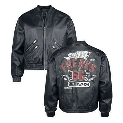 Rock Rebel by EMP Rock Rebel X Route 66 - Leather Jacket Lederjacke schwarz in