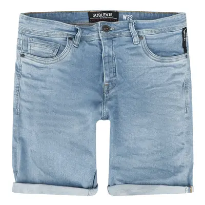 Sublevel Denim Mens Denim Bermuda Short blau in