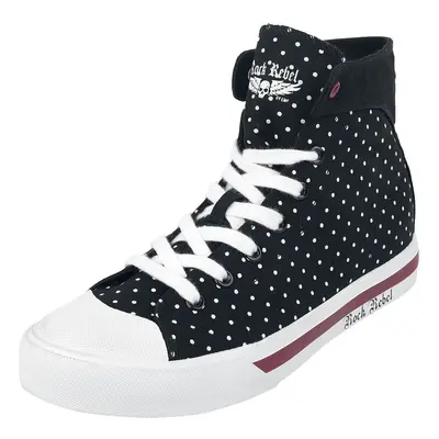 Rock Rebel by EMP Gepunktete Sneaker Sneaker high schwarz in