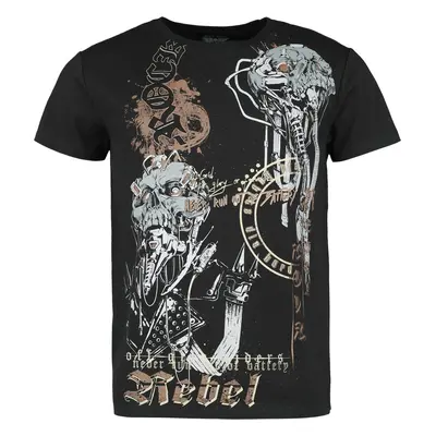 Rock Rebel by EMP T-Shirt with Old School Snake Print T-Shirt schwarz in