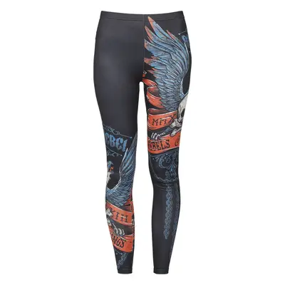 Rock Rebel by EMP Leggings with Oldschool Prints Leggings schwarz in