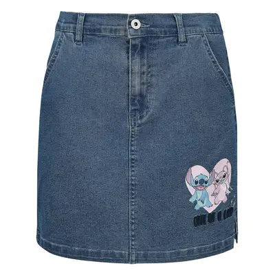 Lilo & Stitch Lilo & Angel Kurzer Rock denim blau in