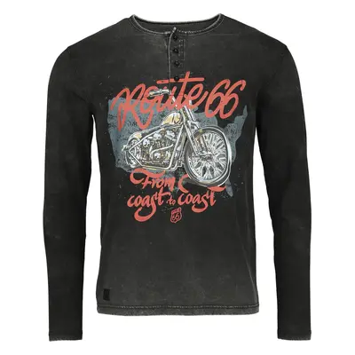 Rock Rebel by EMP Rock Rebel X Route 66 - Longsleeve Langarmshirt schwarz in