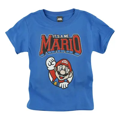 Super Mario Kids - It's A Me, Mario T-Shirt blau in