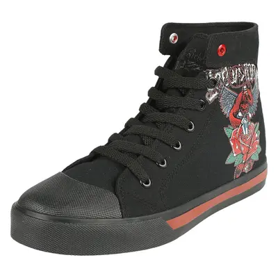 Rock Rebel by EMP Sneaker with Old School Print Sneaker high schwarz in