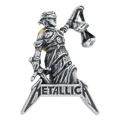 Metallica Justice For All Pin silberfarben