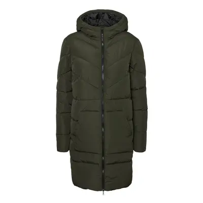 Noisy May NMDalcon Long Jacket Wintermantel oliv in