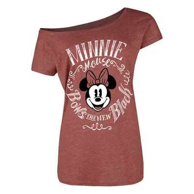 Micky Maus Minni Maus - Bows T-Shirt rot meliert in