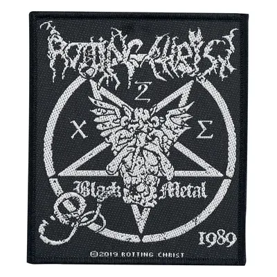 Rotting Christ Black Metal Patch schwarz weiß