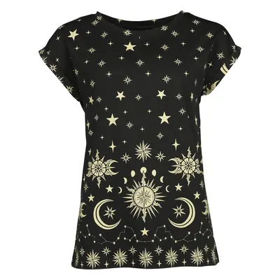 Gothicana by EMP T-Shirt with Sun, Stars and Moon T-Shirt schwarz in