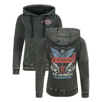 Rock Rebel by EMP Rock Rebel X Route 66 - Hoody Kapuzenpullover schwarz in