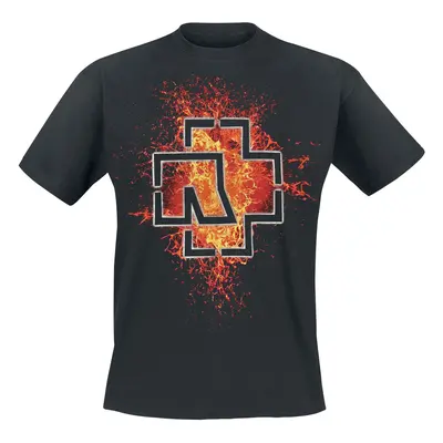 Rammstein Lava Logo T-Shirt schwarz in