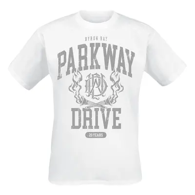 Parkway Drive 20 Years Crest T-Shirt weiß in