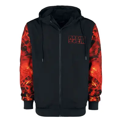 Rammstein Logo Windbreaker schwarz rot in