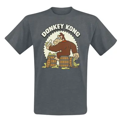 Super Mario Donkey Kong T-Shirt dunkelgrau meliert in