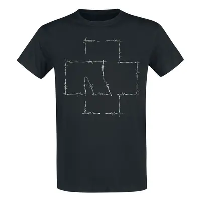 Rammstein Stacheldraht T-Shirt schwarz in