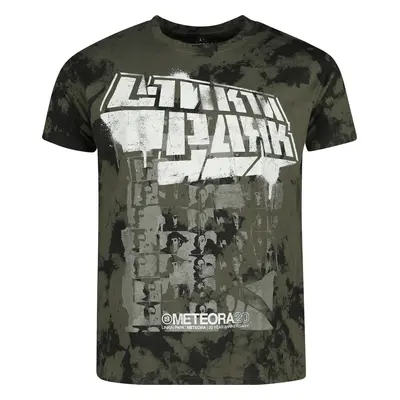 Linkin Park Spray Collage T-Shirt grün in