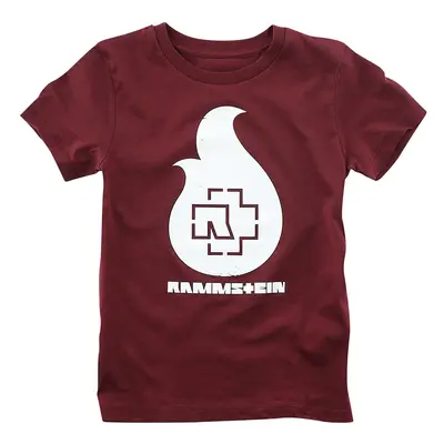 Rammstein Kids - Flamme T-Shirt burgund in