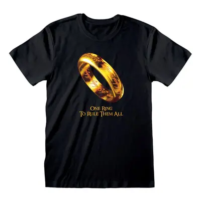 Der Herr der Ringe One Ring To Rule Them All T-Shirt schwarz in