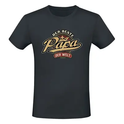 Sprüche Der beste Papa der Welt T-Shirt schwarz in