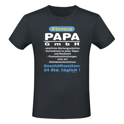 Sprüche Firma Papa GmbH T-Shirt schwarz in