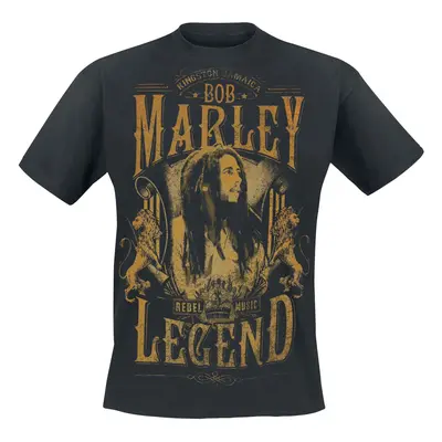 Bob Marley Rebel Legend T-Shirt schwarz in