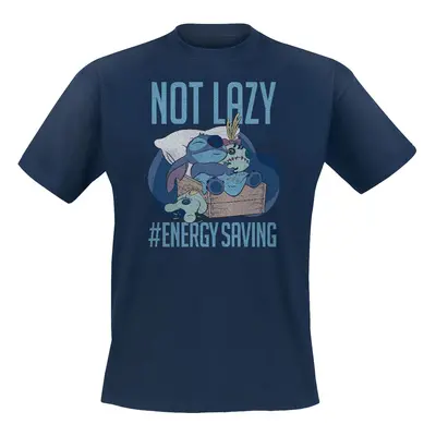 Lilo & Stitch Not Lazy T-Shirt blau in