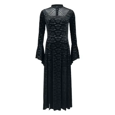 Banned Alternative Hex Gothic Bat Dress Langes Kleid schwarz in