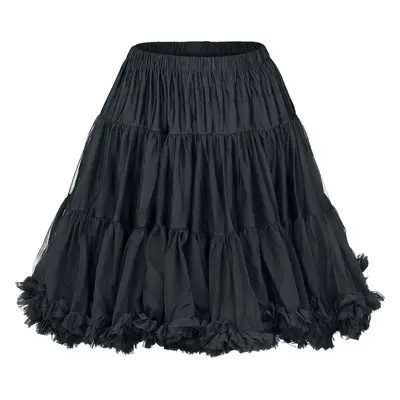 Banned Alternative Walkabout Petticoat Mittellanger Rock schwarz in