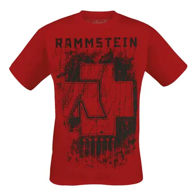 Rammstein 6 Herzen T-Shirt rot in