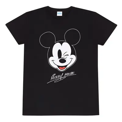 Micky Maus Mickey Face T-Shirt schwarz in