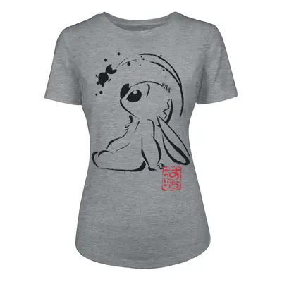 Lilo & Stitch Japan T-Shirt grau meliert in