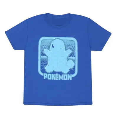 Pokémon Schiggy Retro Arcade T-Shirt blau in