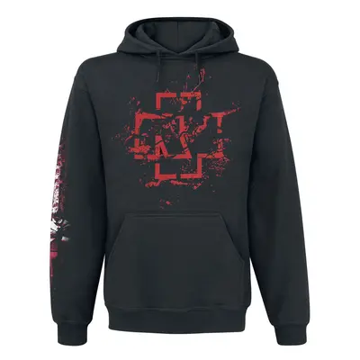 Rammstein Mein Herz Brennt - Spraylogo Kapuzenpullover schwarz in