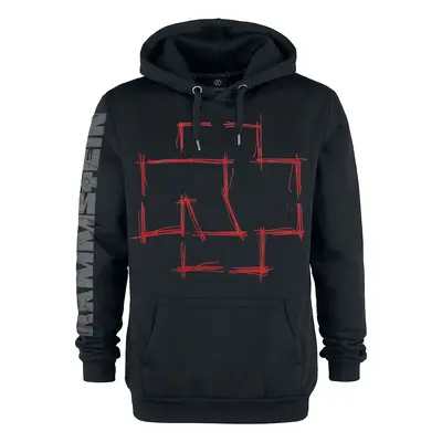 Rammstein Zeig Dich Kapuzenpullover schwarz in