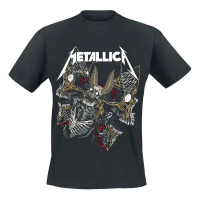 Metallica Skull Moth T-Shirt schwarz in