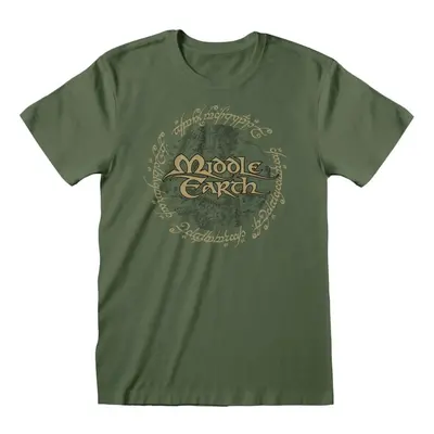 Der Herr der Ringe Middle Earth T-Shirt oliv in