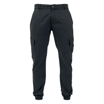 Urban Classics Washed Cargo Twill Jogging Pants Cargohose schwarz in